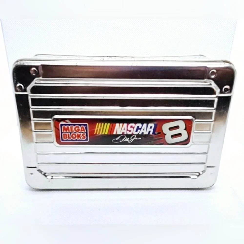 Dale Earnhardt Jr. NASCAR Mega Bloks 45 Pc Tin Set 1722 Winners Circle.